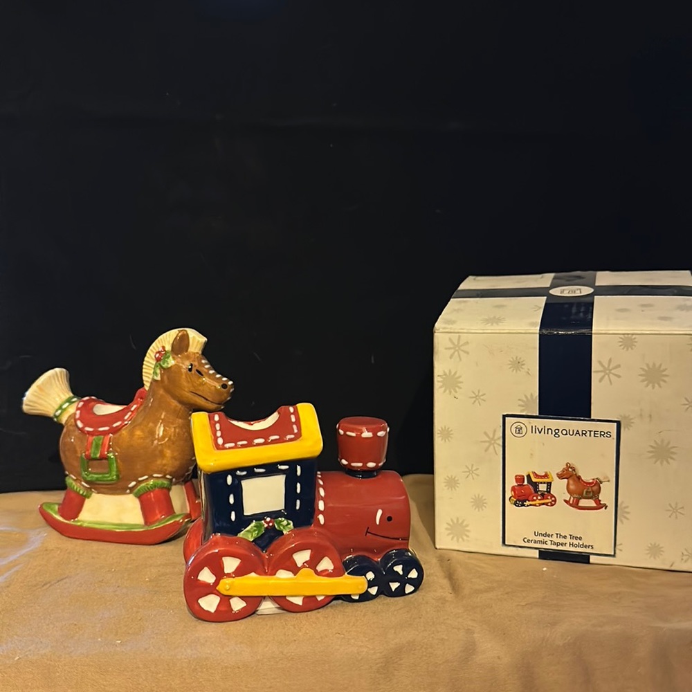 Christmas taper holders
